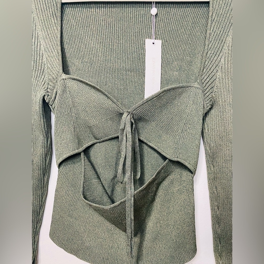 Jonathan Simkhai Alexia Ribbed knit Top NWT - Picture 2 of 10